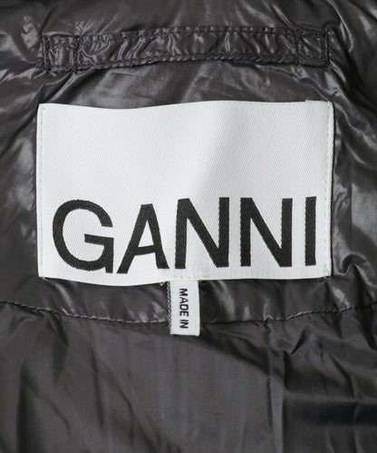 GANNI Shiny Quilt Midi Jacket