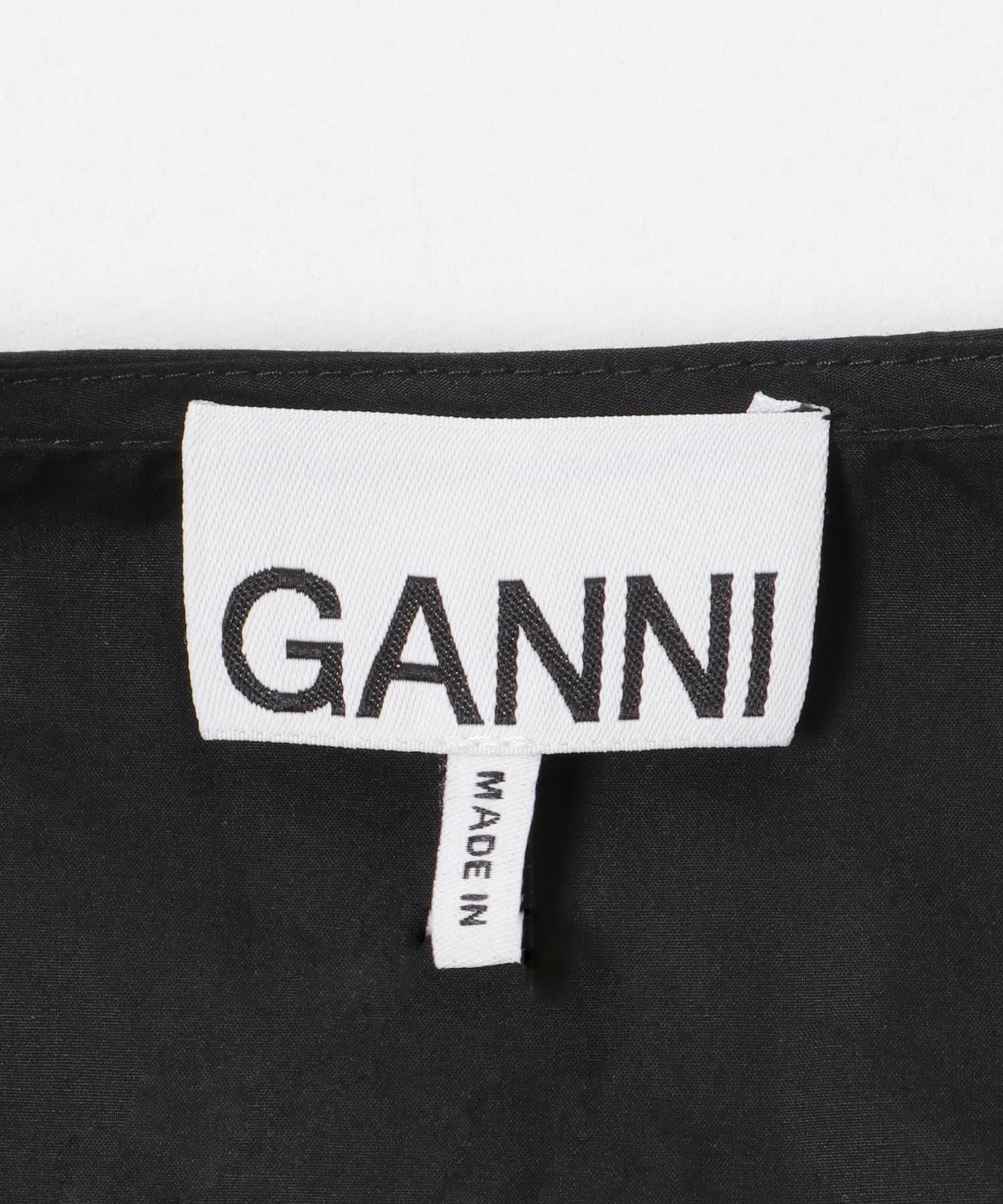GANNI 棉質府綢迷你連衣裙