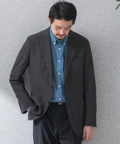 可水洗/防皺 LIFE STYLE TAILOR TRABEST格倫格紋西裝夾克