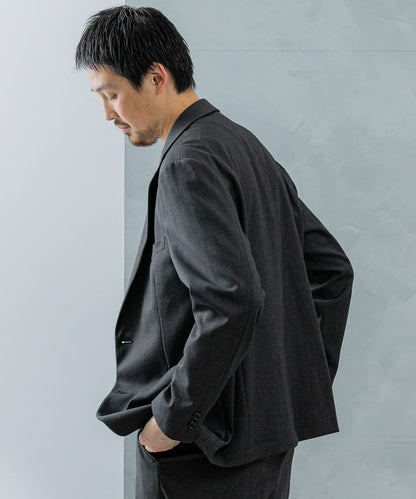LIFE STYLE TAILOR 羊毛感彈力舒適夾克