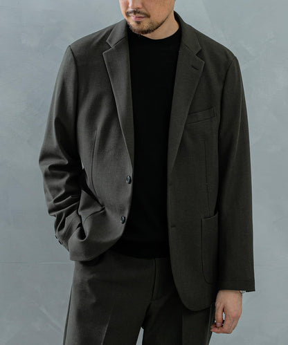 LIFE STYLE TAILOR 羊毛感彈力舒適夾克