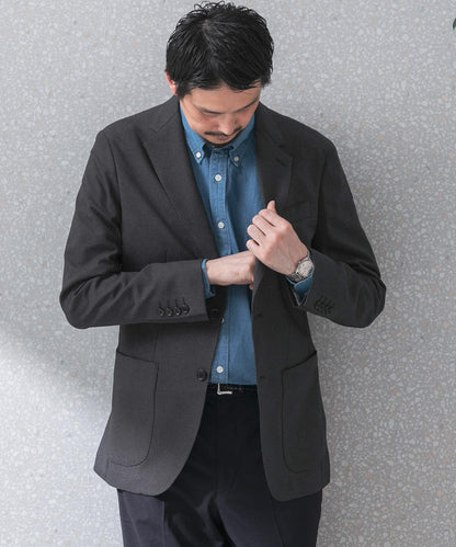 可水洗/防皺 LIFE STYLE TAILOR TRABEST格倫格紋西裝夾克