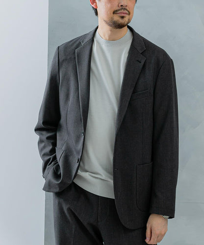 LIFE STYLE TAILOR 羊毛感彈力舒適夾克