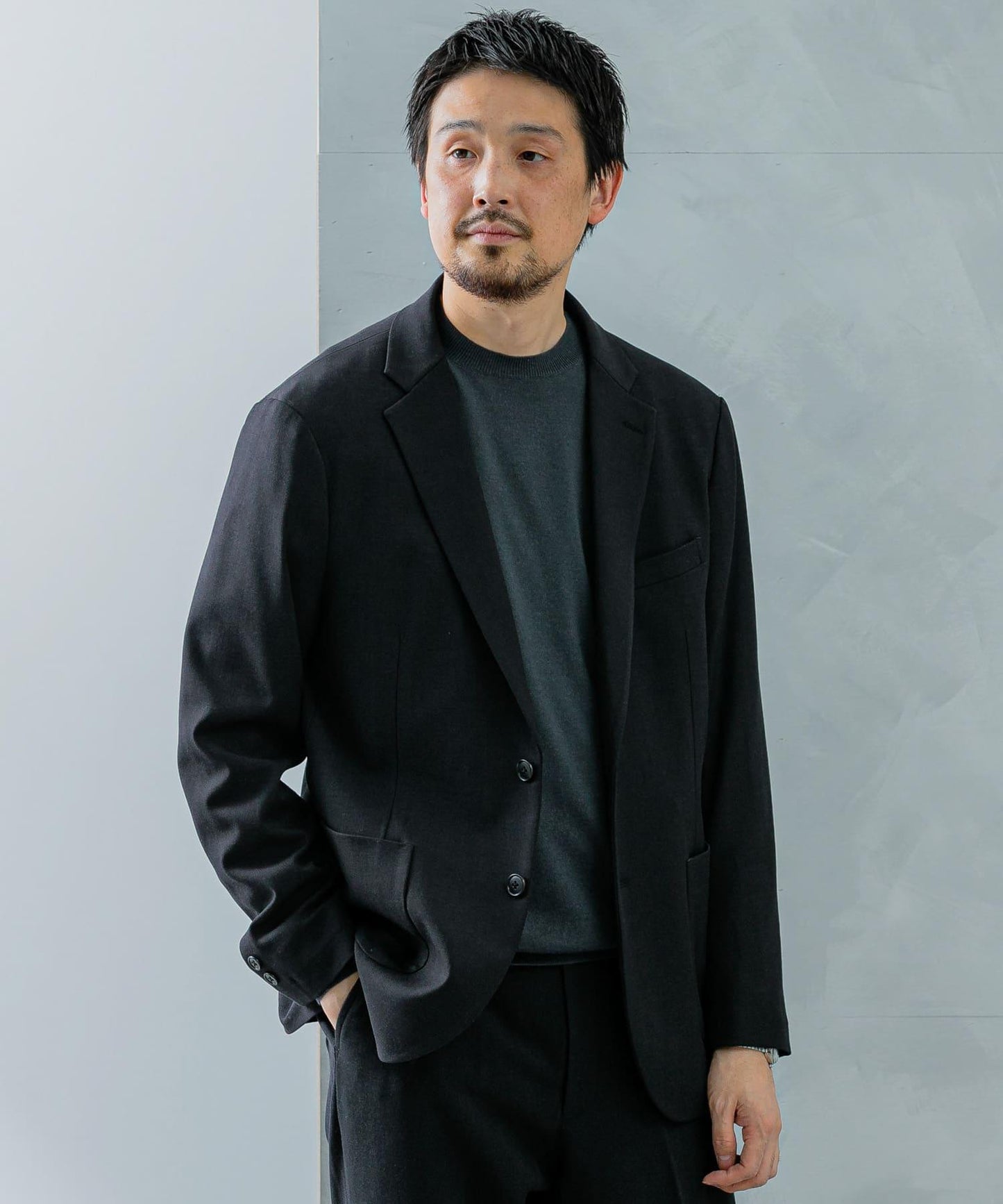 LIFE STYLE TAILOR 羊毛感彈力舒適夾克