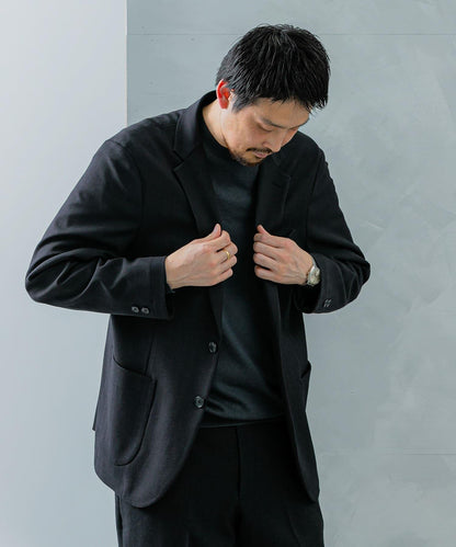 LIFE STYLE TAILOR 羊毛感彈力舒適夾克