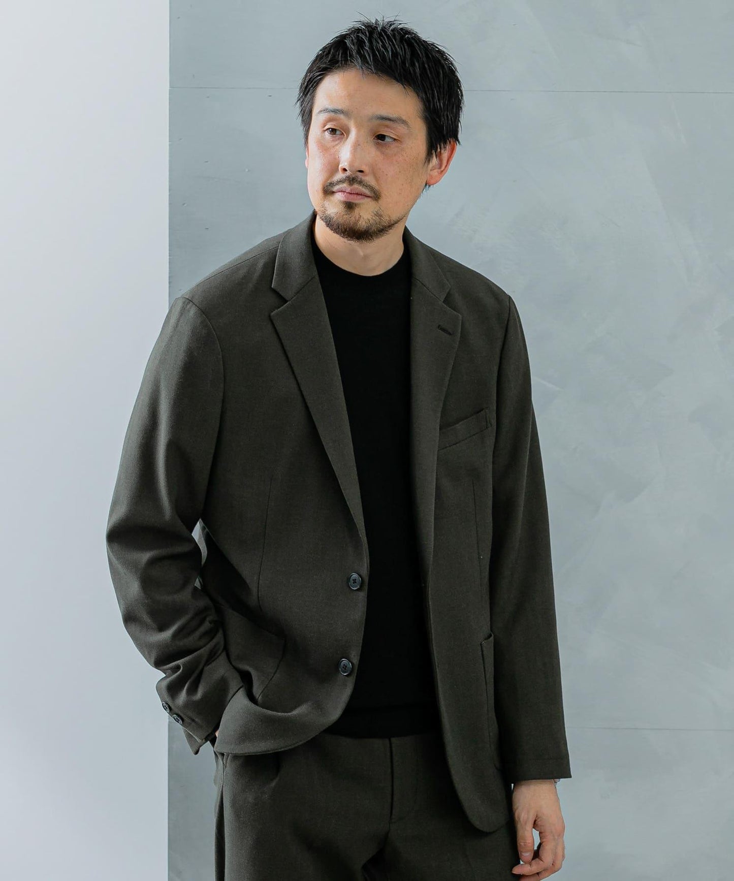 LIFE STYLE TAILOR 羊毛感彈力舒適夾克