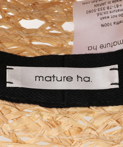 mature ha. 鏤空拉菲草漁夫帽
