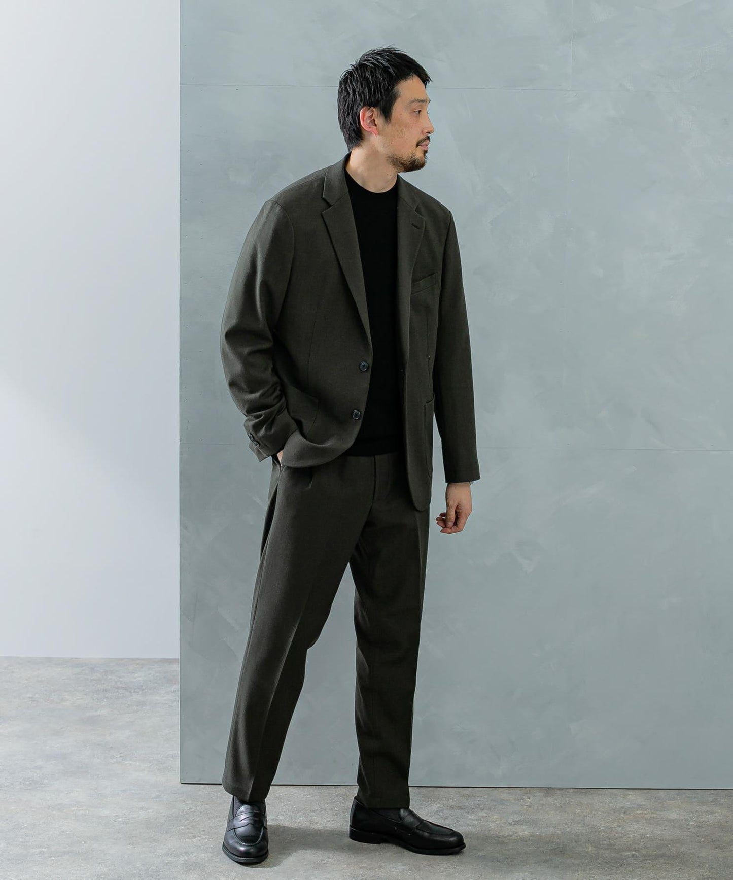 LIFE STYLE TAILOR 羊毛感彈力舒適夾克