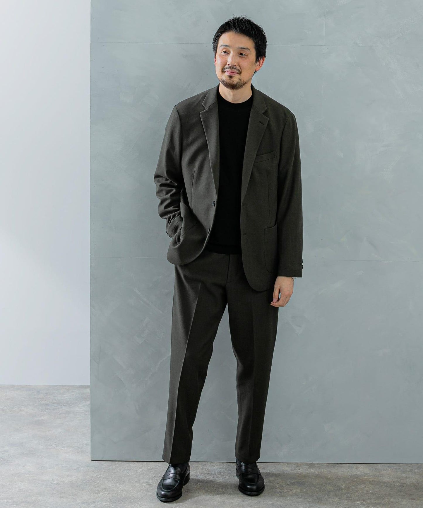 LIFE STYLE TAILOR 羊毛感彈力舒適夾克