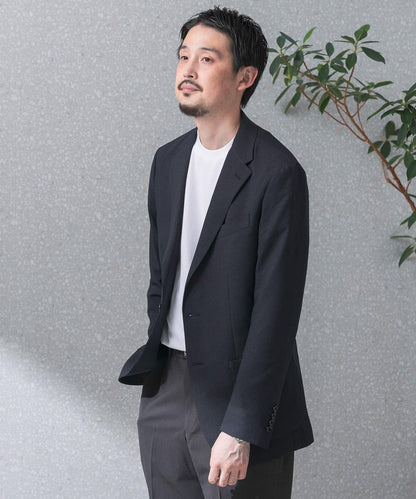 可水洗/防皺 LIFE STYLE TAILOR TRABEST格倫格紋西裝夾克