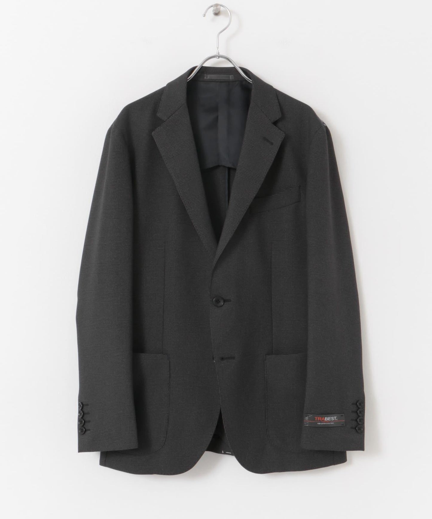 可水洗/防皺 LIFE STYLE TAILOR TRABEST格倫格紋西裝夾克