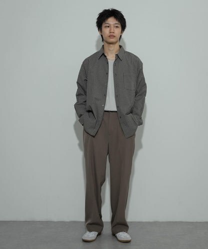 雙褶寬鬆西裝褲