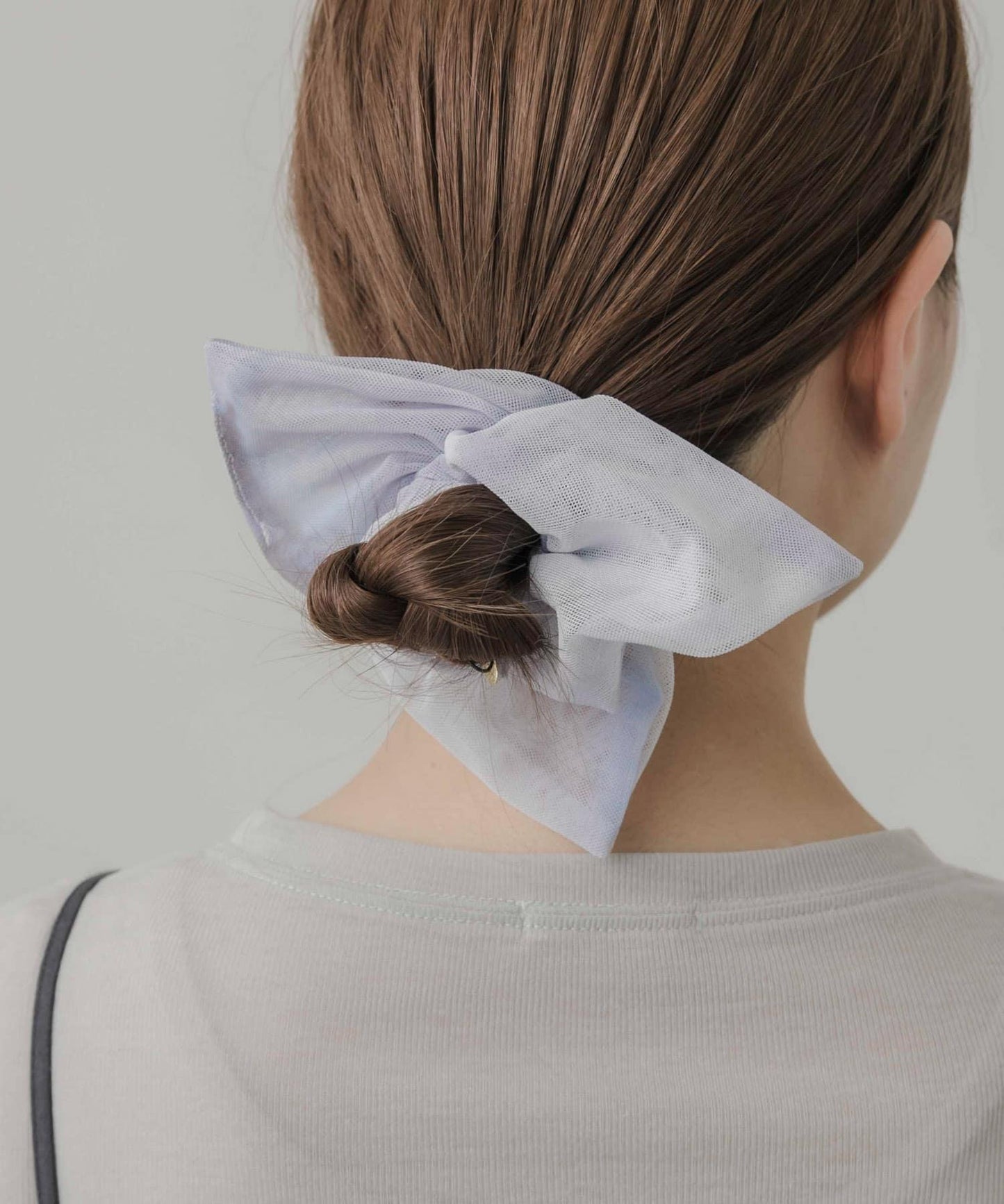 扎染透視網紗變形髮圈