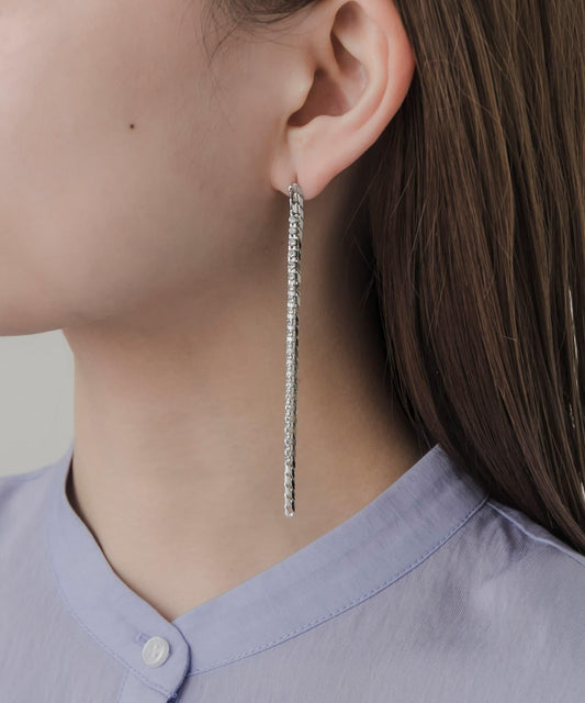 珠飾鏈條組合耳環