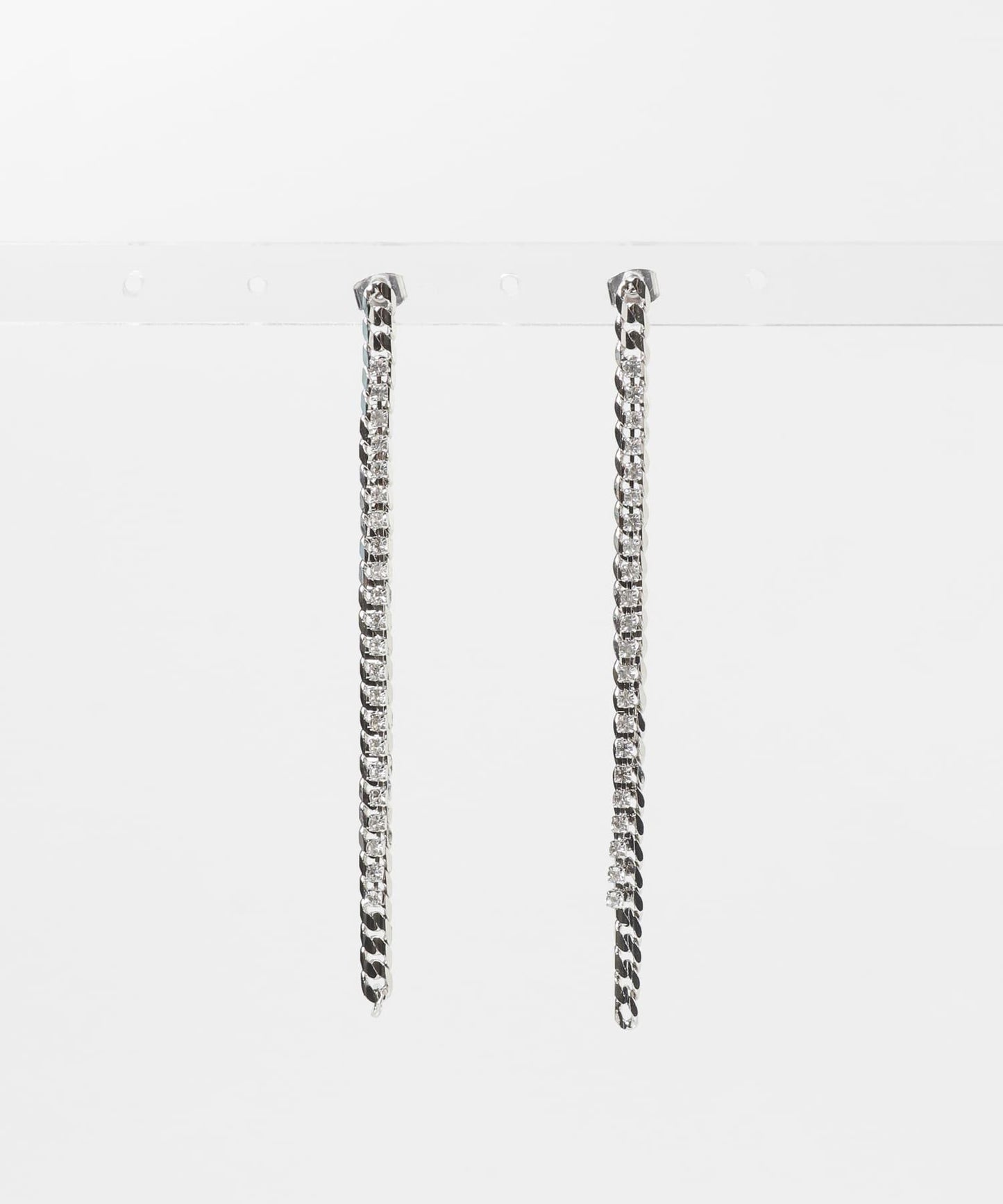 珠飾鏈條組合耳環