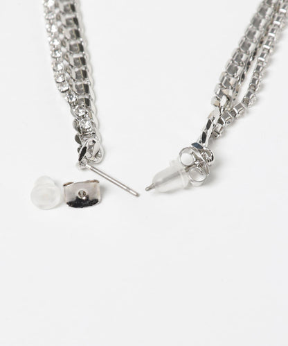 珠飾鏈條組合耳環