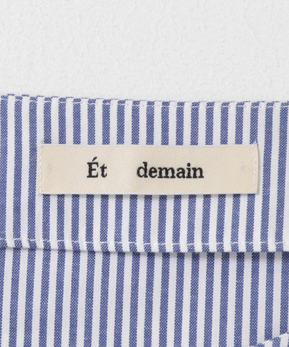 Et demain 袖部扭結無領襯衫
