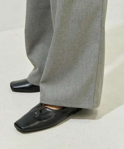 柔軟觸感斜紋裹裙一體式休閒褲（可搭配套裝）