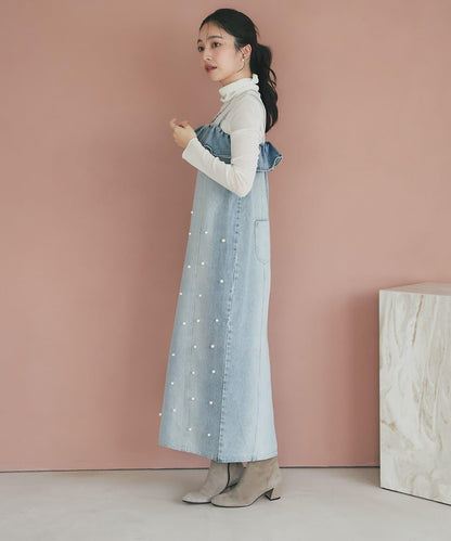 植絨網紗高領打底衫