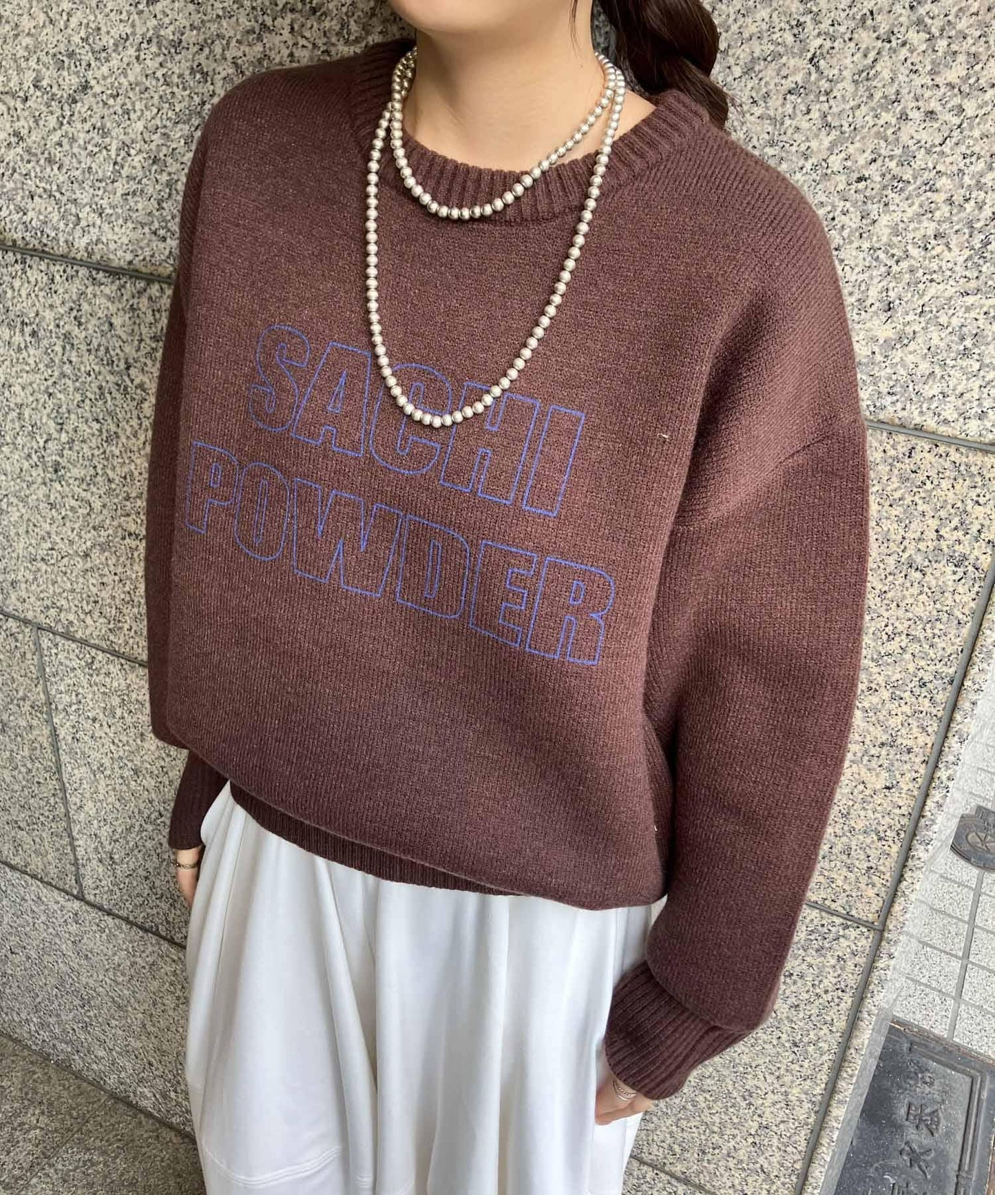 SACHIPOWDER雙面針織衫