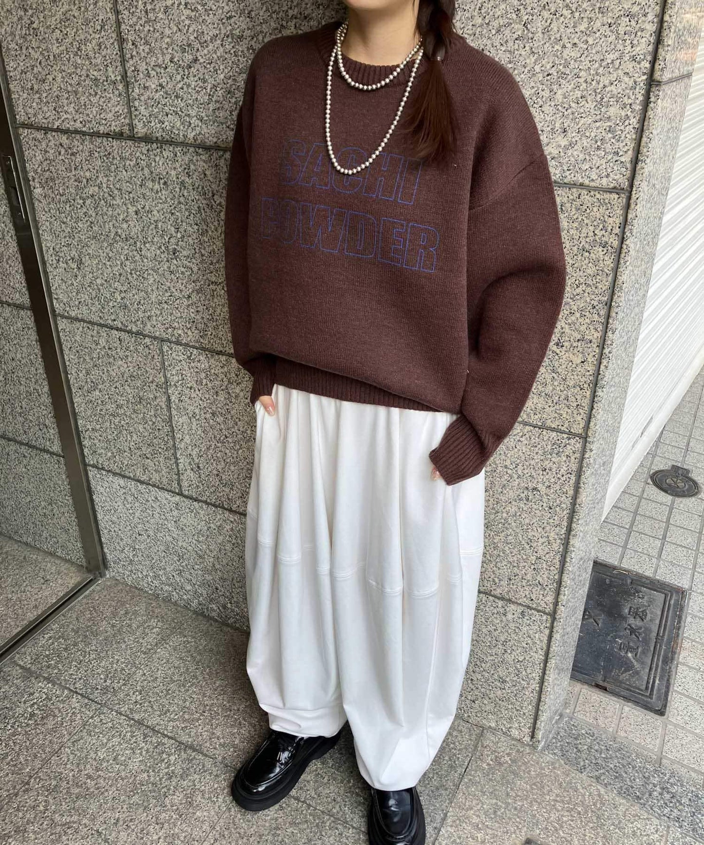 SACHIPOWDER雙面針織衫