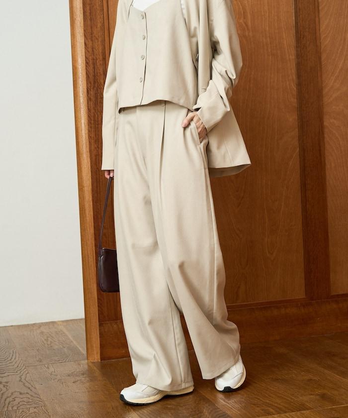 柔軟觸感斜紋吊帶背心套裝（可搭配套裝）