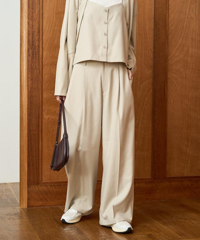 柔軟觸感斜紋吊帶背心套裝（可搭配套裝）