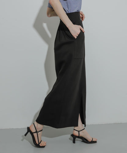工裝口袋針織半身裙