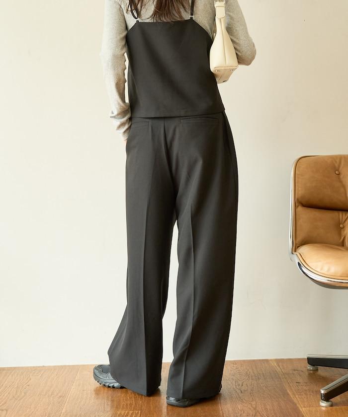 柔軟觸感斜紋吊帶背心套裝（可搭配套裝）