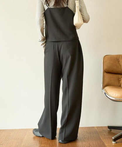 柔軟觸感斜紋吊帶背心套裝（可搭配套裝）