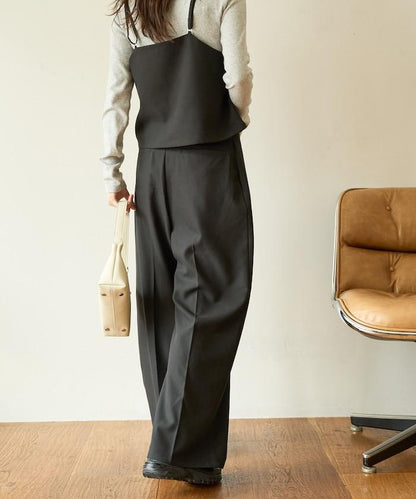 柔軟觸感斜紋吊帶背心套裝（可搭配套裝）