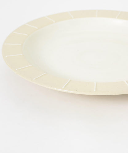 利左衛門窯 鑲邊盤 6寸