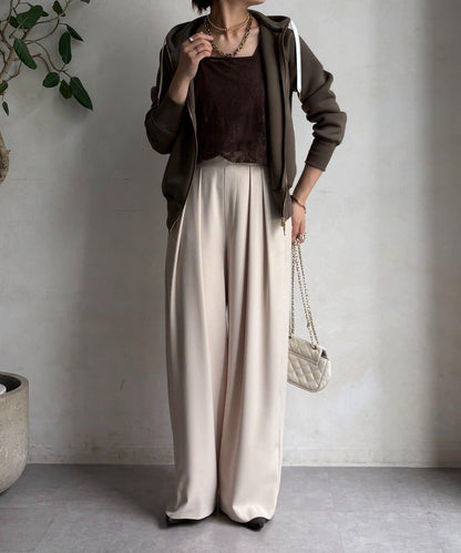 梅子色拉鍊連帽衛衣