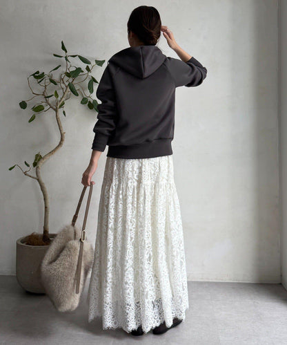 梅子色拉鍊連帽衛衣