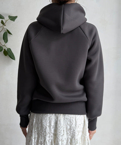 梅子色拉鍊連帽衛衣