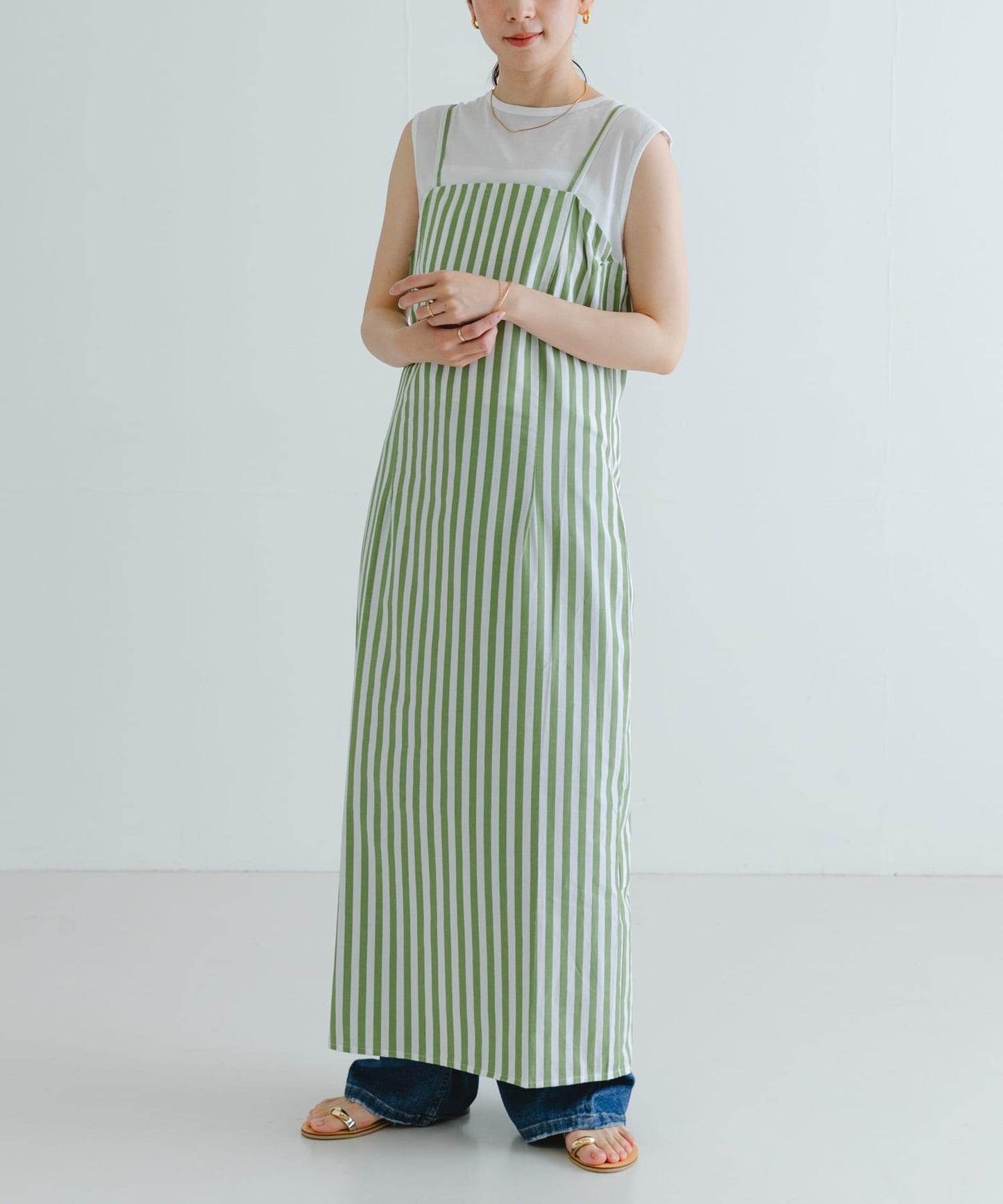 RITA ROW孔雀綠連衣裙