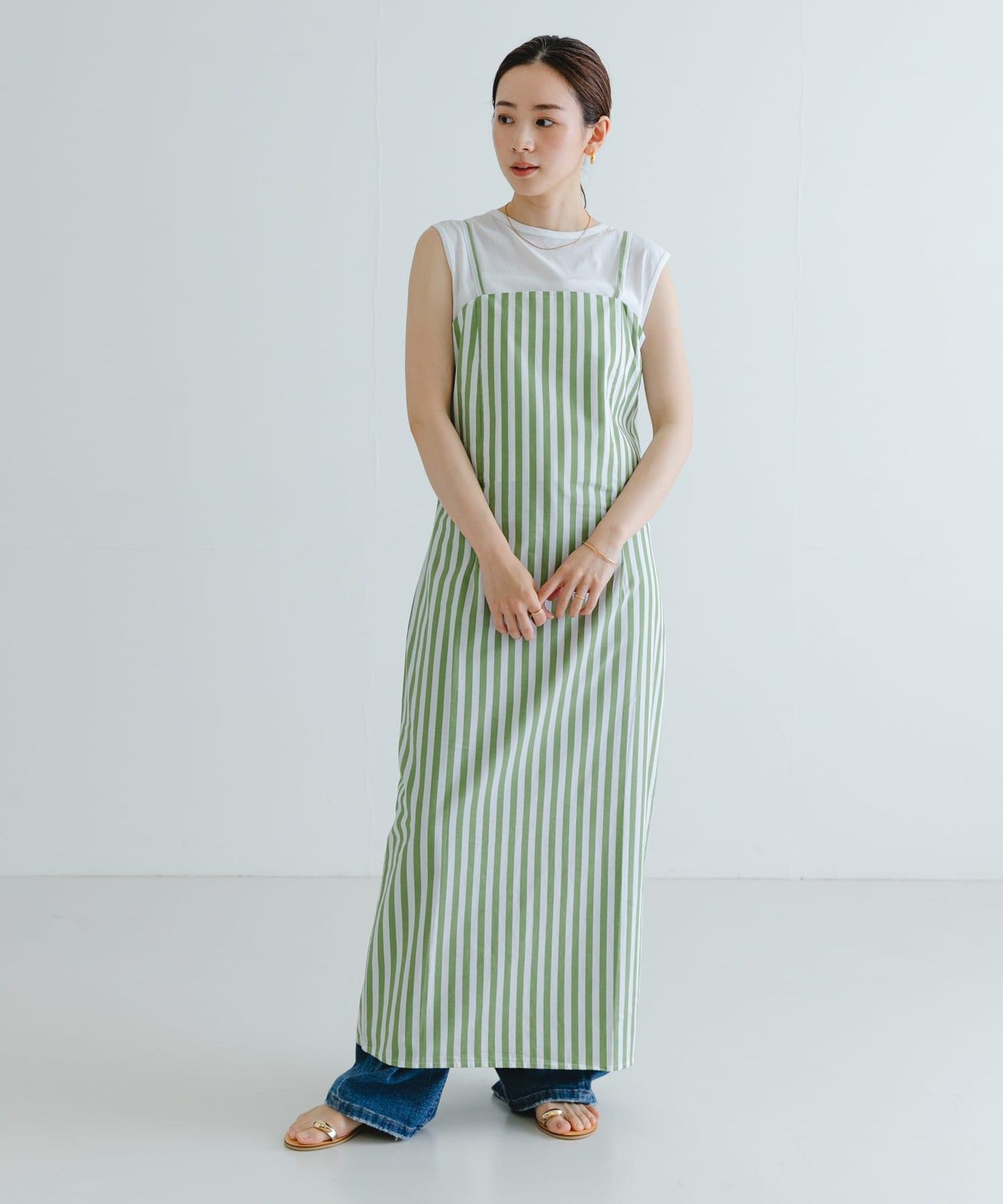 RITA ROW孔雀綠連衣裙