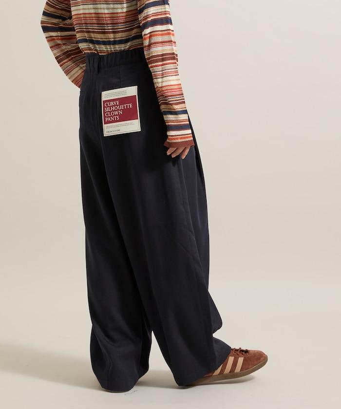 皇冠褲/雙褶桶形褲