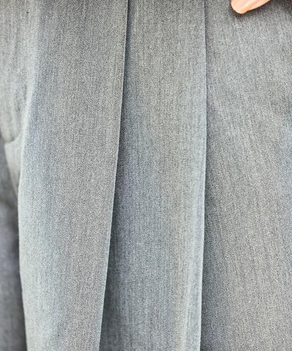 皇冠褲/雙褶桶形褲