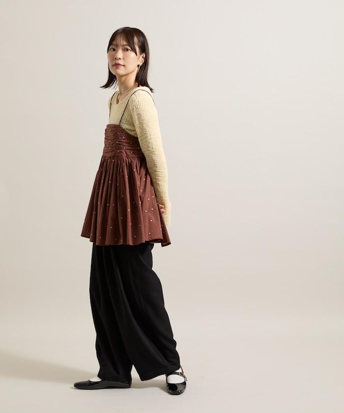 皇冠褲/雙褶桶形褲