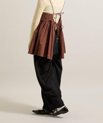 皇冠褲/雙褶桶形褲