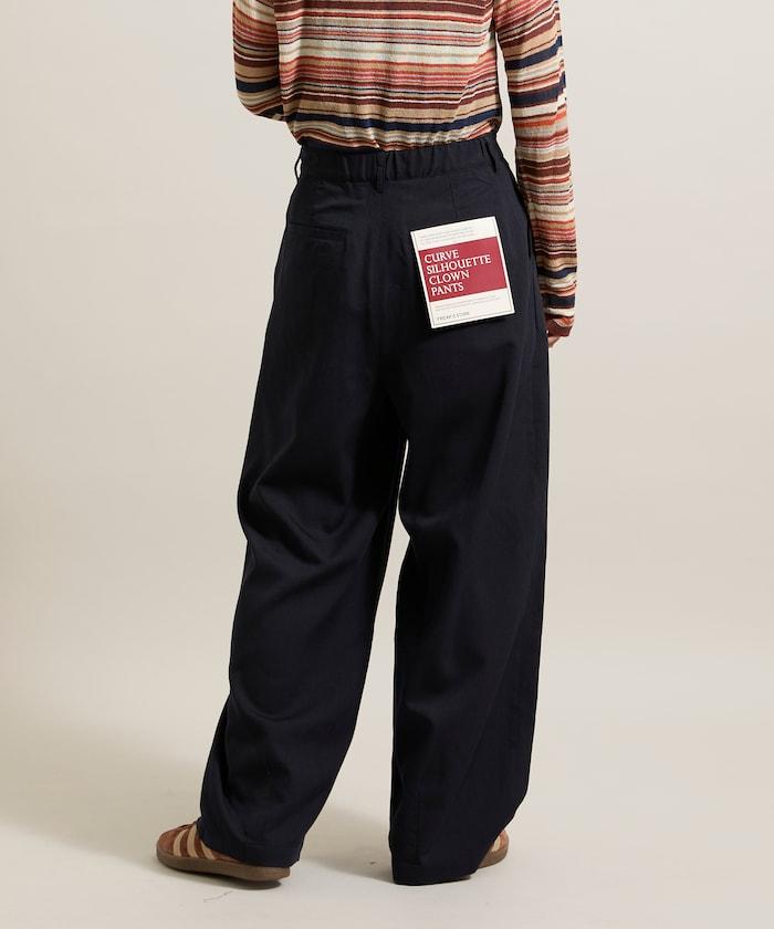 皇冠褲/雙褶桶形褲