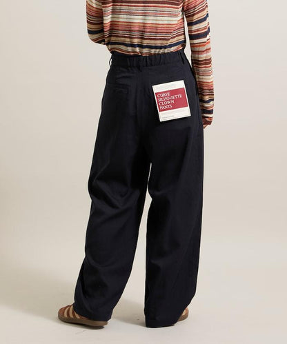 皇冠褲/雙褶桶形褲