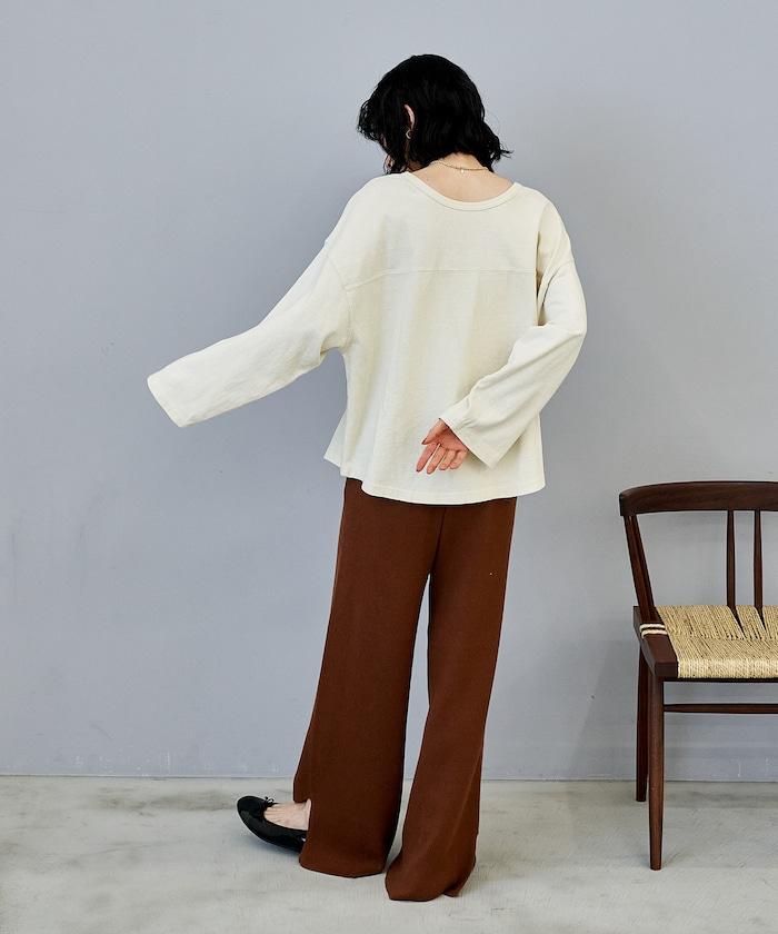 可機洗含絲羅紋針織褲 可搭配套裝