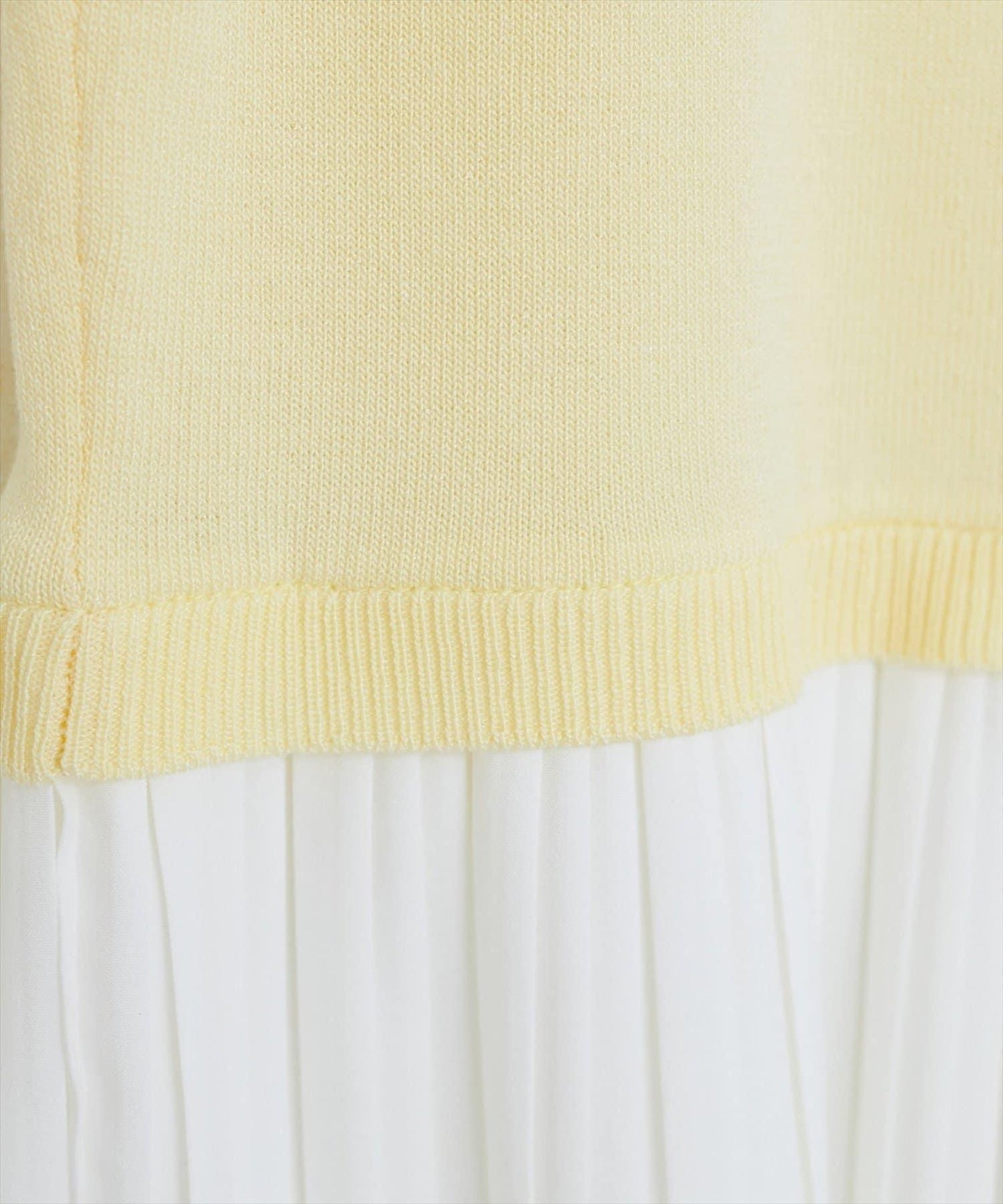 【natural couture】拼接百褶針織衫