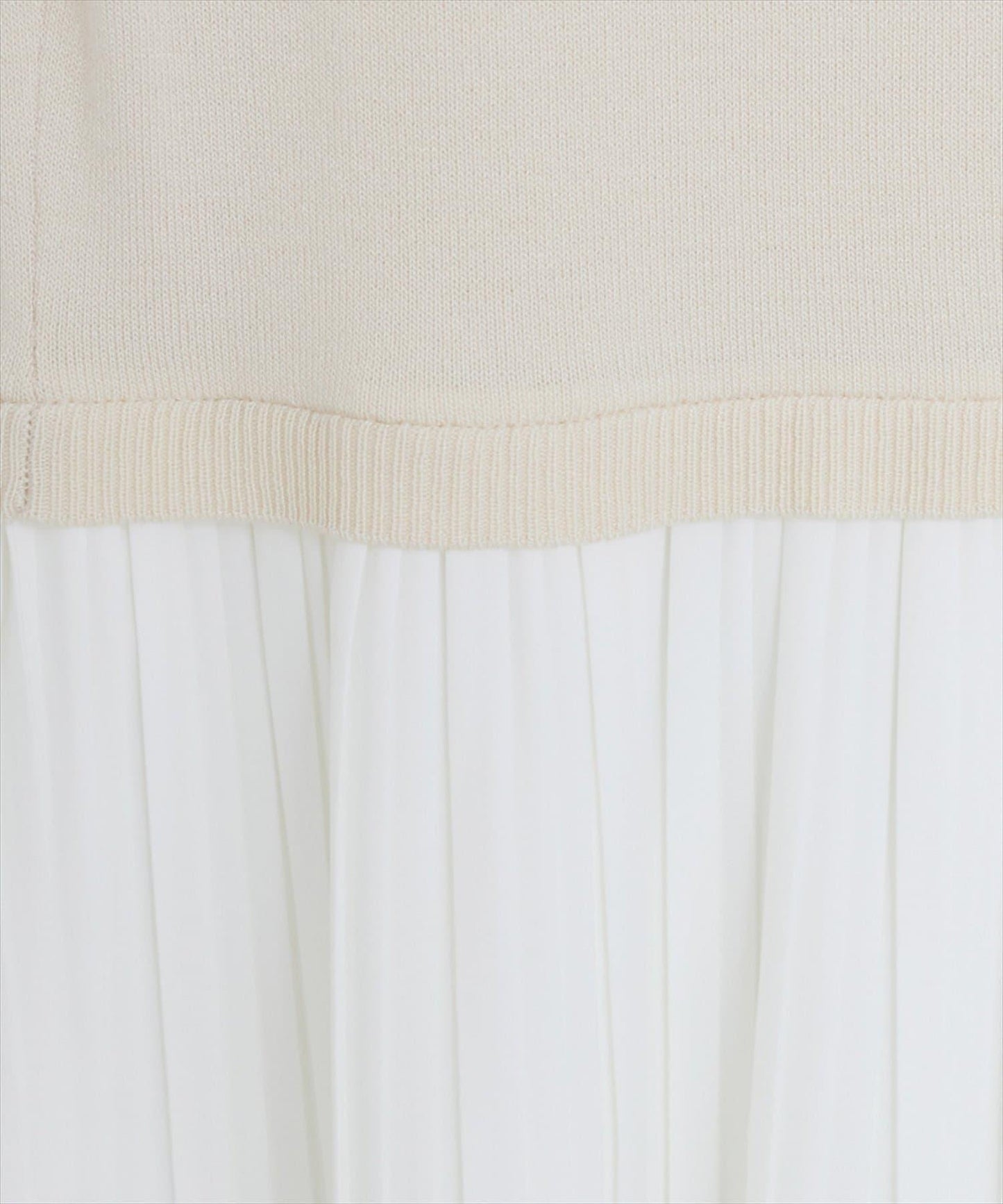 【natural couture】拼接百褶針織衫