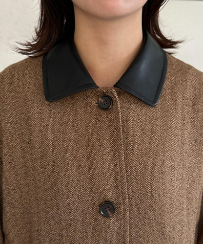 粗花呢短款夾克