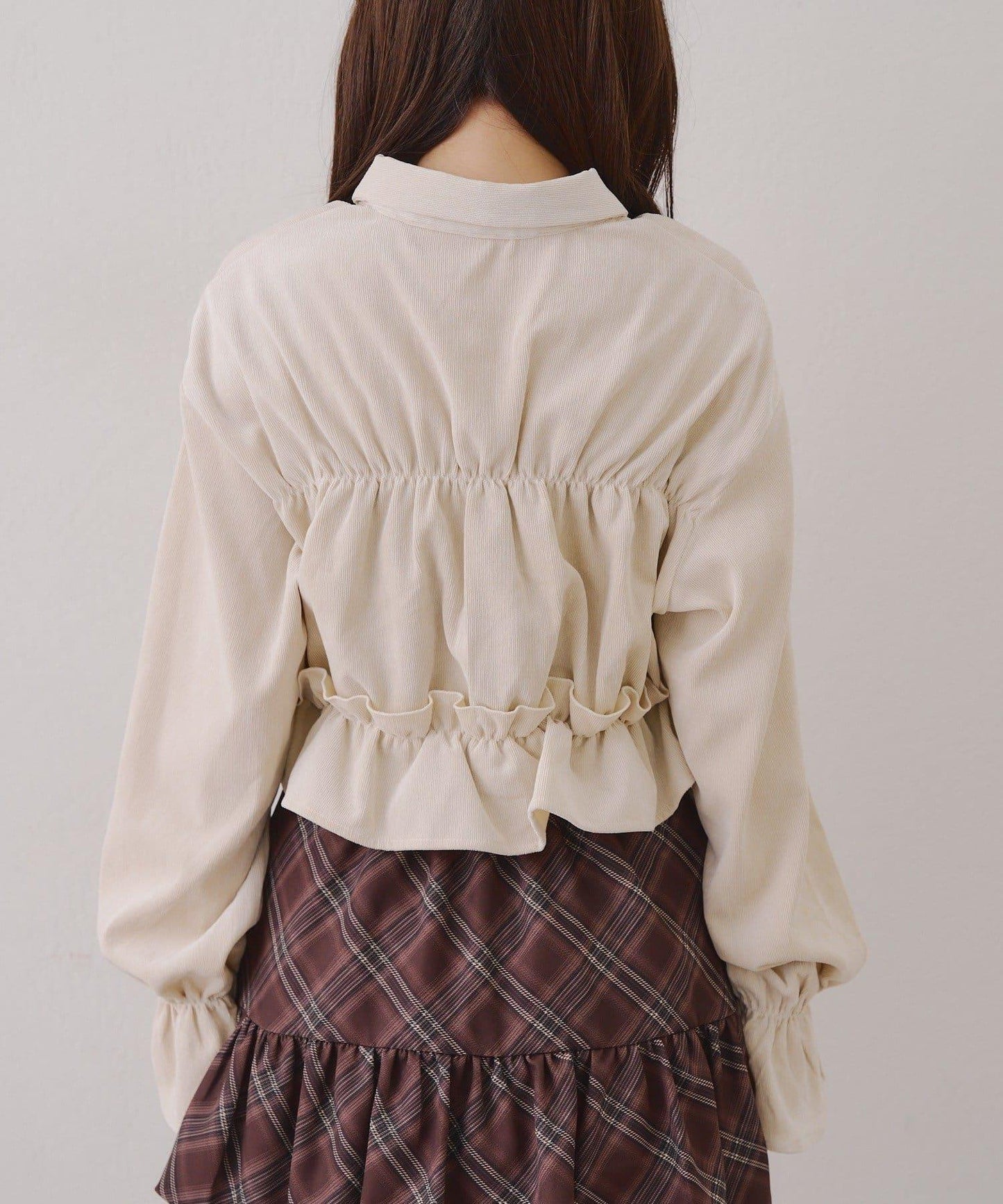 【RMAF】蝴蝶結格子襯衫