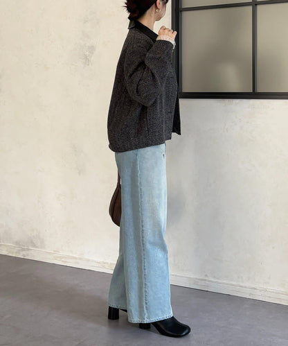 粗花呢短款夾克