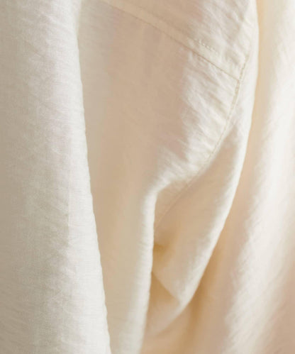 【Discoat】透視黑色紐扣開領襯衫